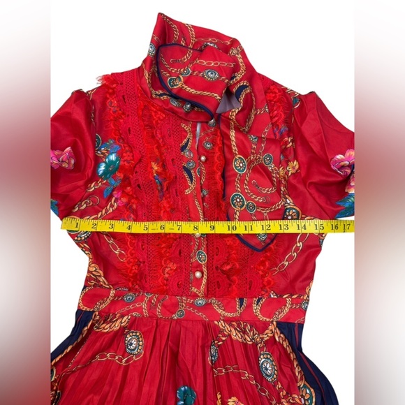 Unbranded Vibrant Floral Long Sleeve Dress Size Small.  C44 - Picture 15 of 16